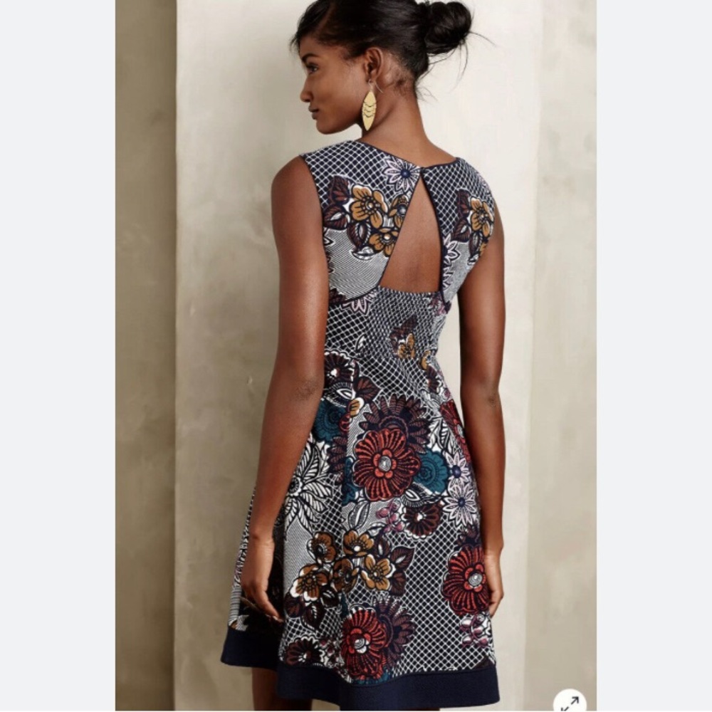 Maeve Anthropologie floral print dress size medium